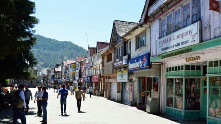 Mall road Shimla