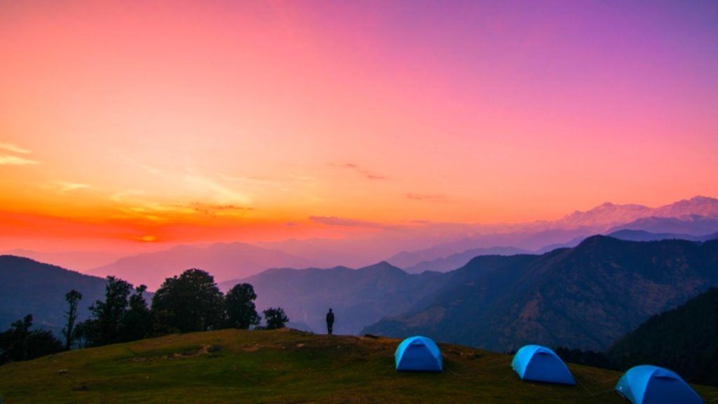 Sunset point in Kedarnath